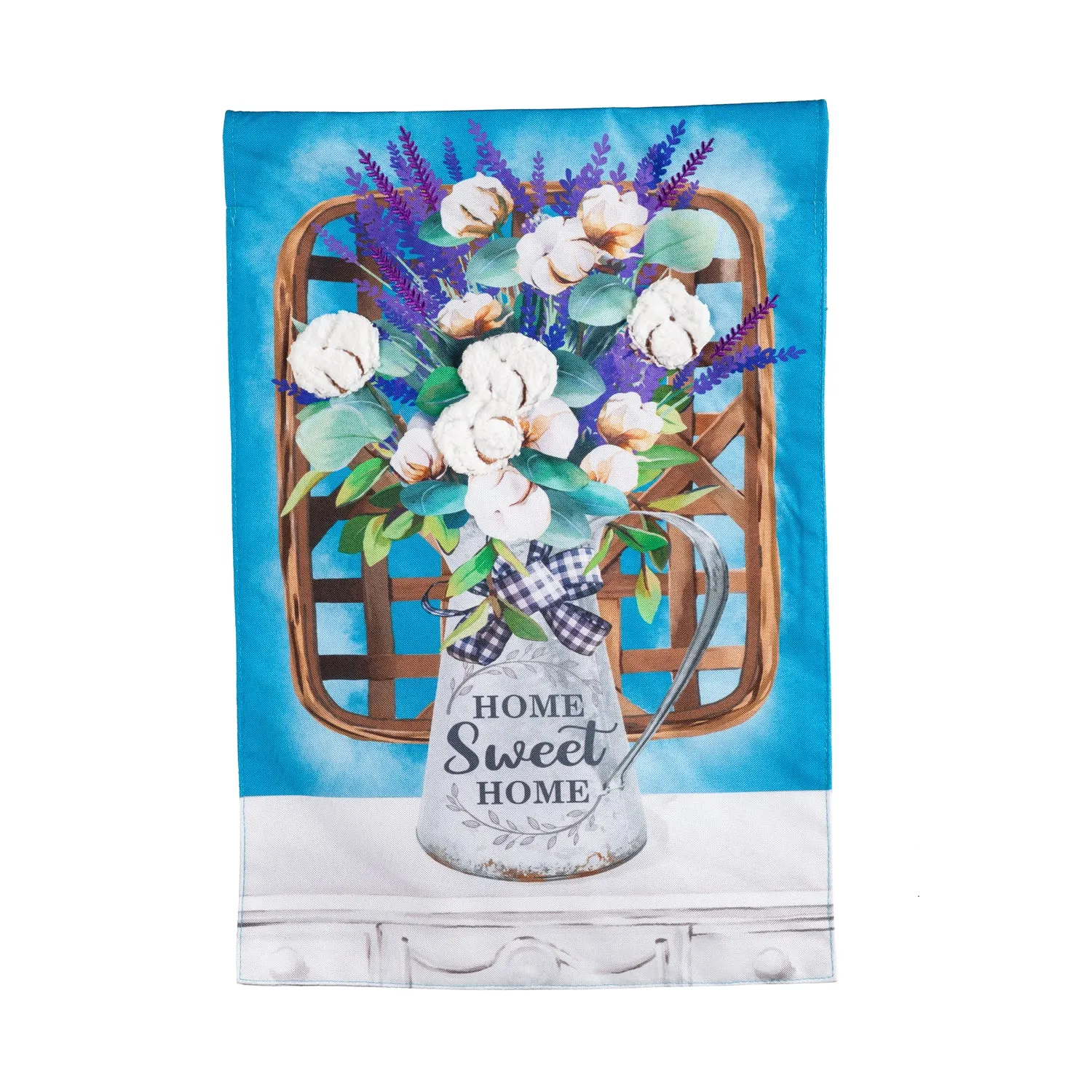 Cotton Bouquet Garden Linen Flag,14l9628
