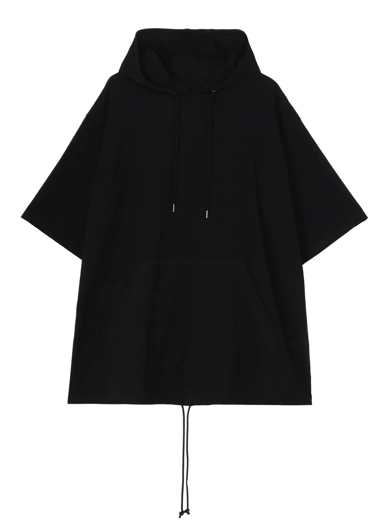 COTTON JERSEY SEVENTH SLEEVE HOODIE
