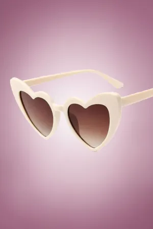 Cream Heart Sunnies