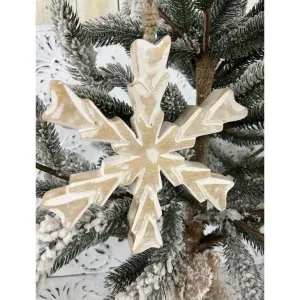Criss Crossed Snowflake Ornament 8in
