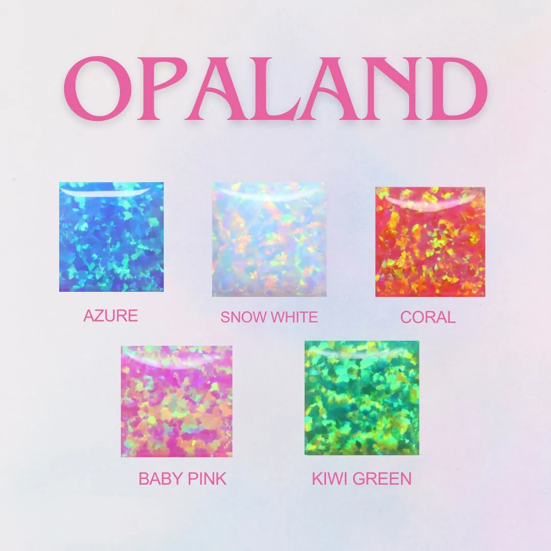 Cube Opal Necklace – Minimalist Charm