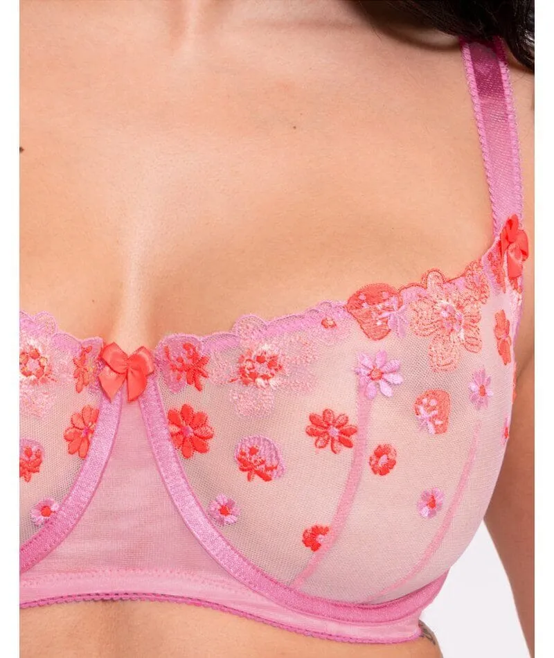 Curvy Kate Strawberry Crush Balcony Bra - Pink Multi