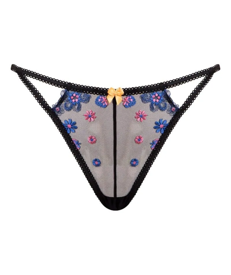 Curvy Kate Strawberry Crush Brazilian Brief - Black Multi