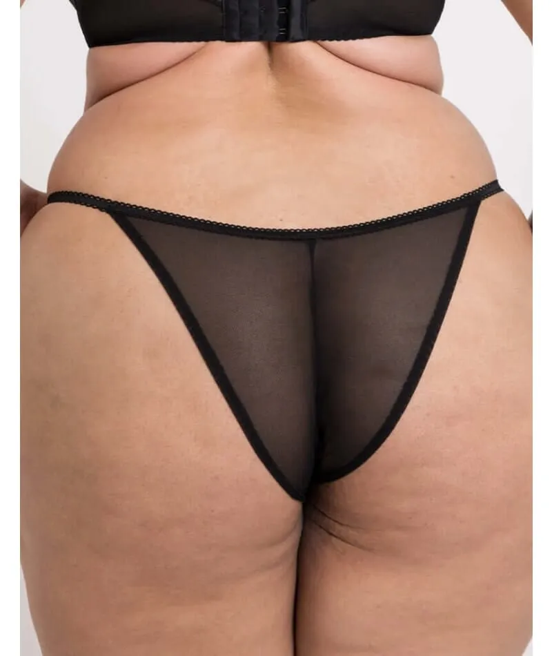 Curvy Kate Strawberry Crush Brazilian Brief - Black Multi
