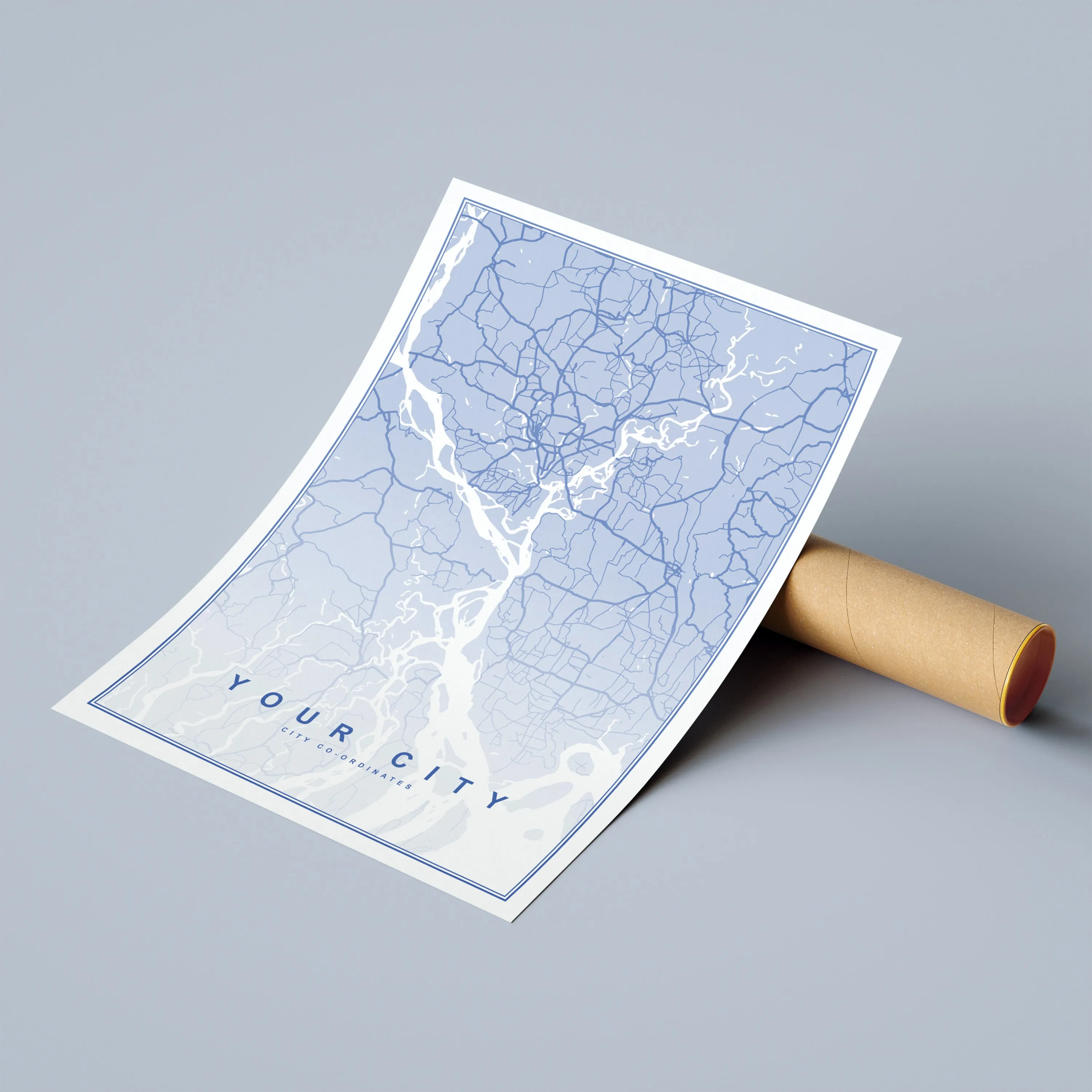 Custom City Map - Modern & Minimalist
