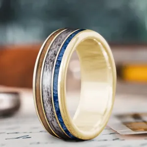 Custom Design - 3-Inlay Wide Center Ring NeosmrCN1Y6GZikjOTAU78Yz