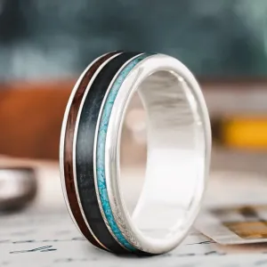 Custom Design - 3-Inlay Wide Center Ring uIa1Po9vhIVcISx1J3z37Gkw