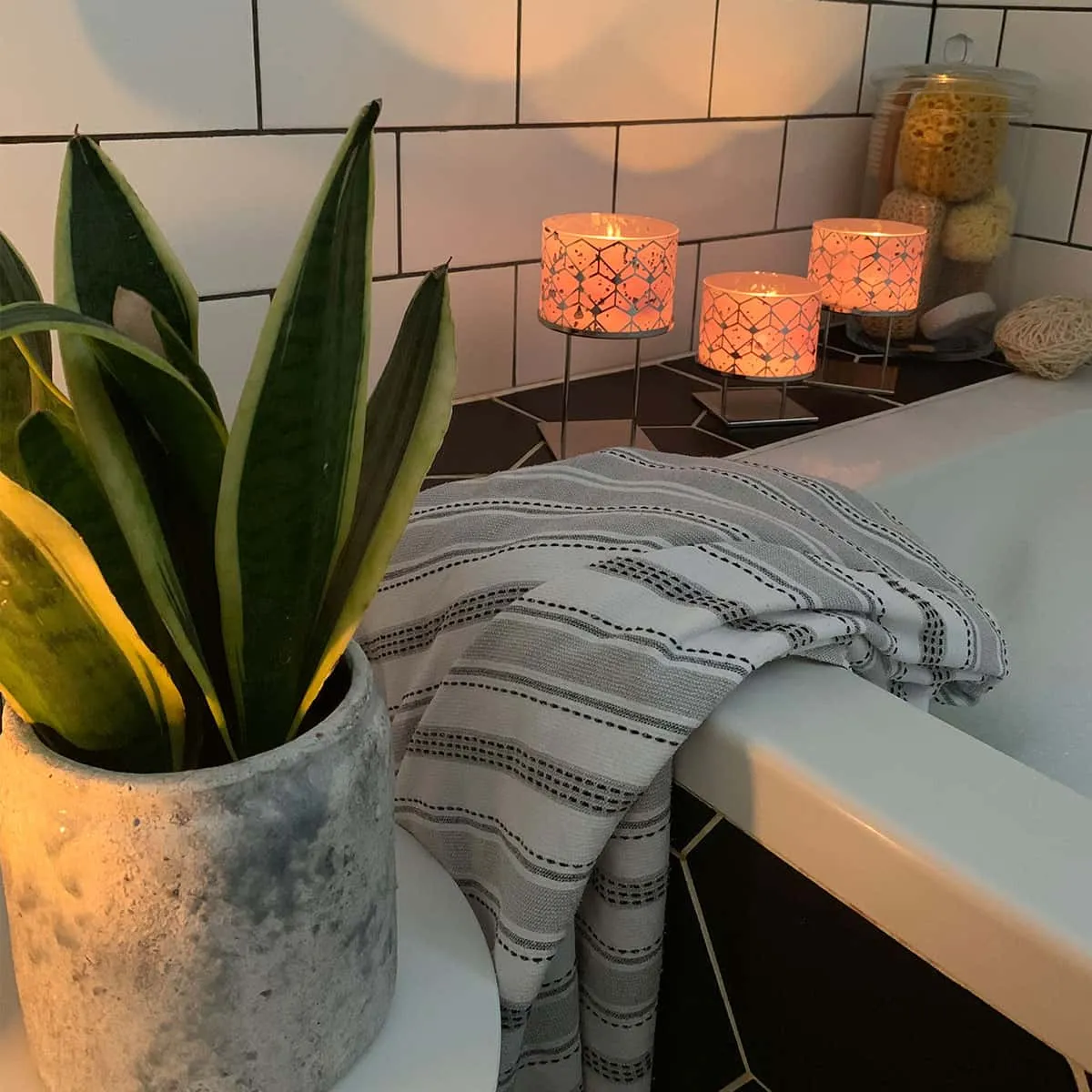 Deco Glam Tealight Holder Trio Set
