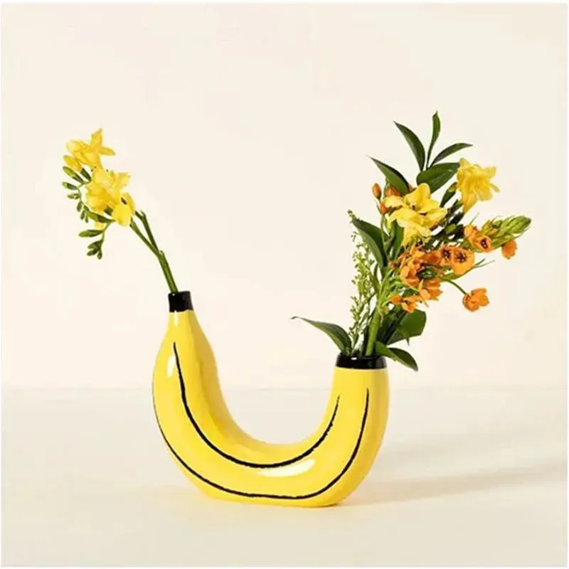 Decorative Banana Shaped Vase