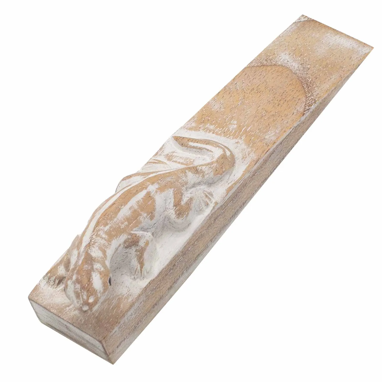 Decorative Door Stop - Hand carved - Gecko