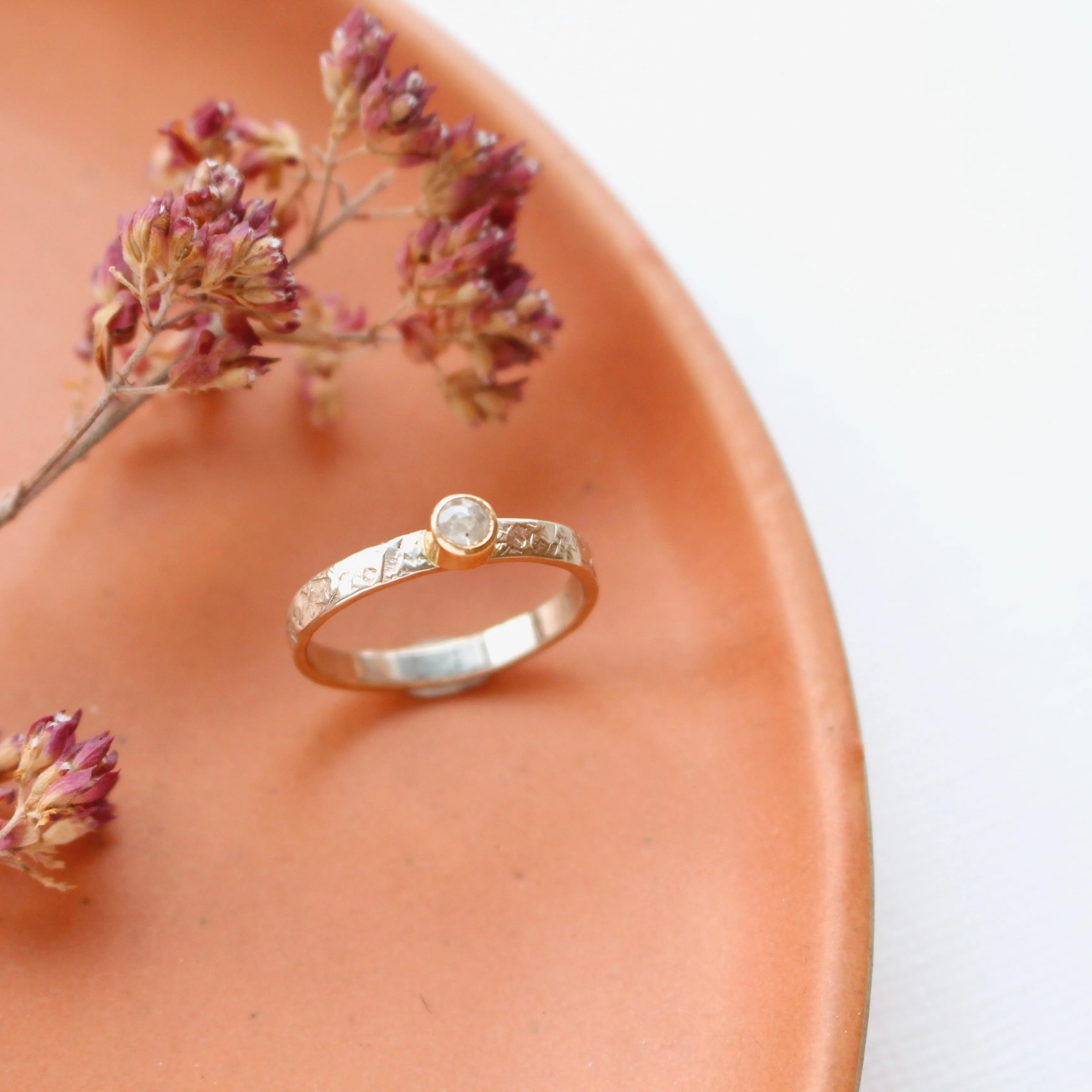 Del Mar Diamond & Mixed Gold Ring