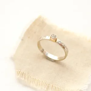 Del Mar Diamond & Mixed Gold Ring