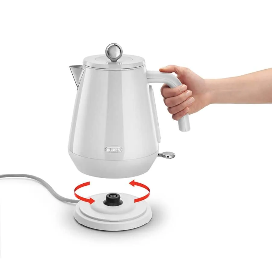 Delonghi Eclettica Kettle Whimsical White KBY2001.W