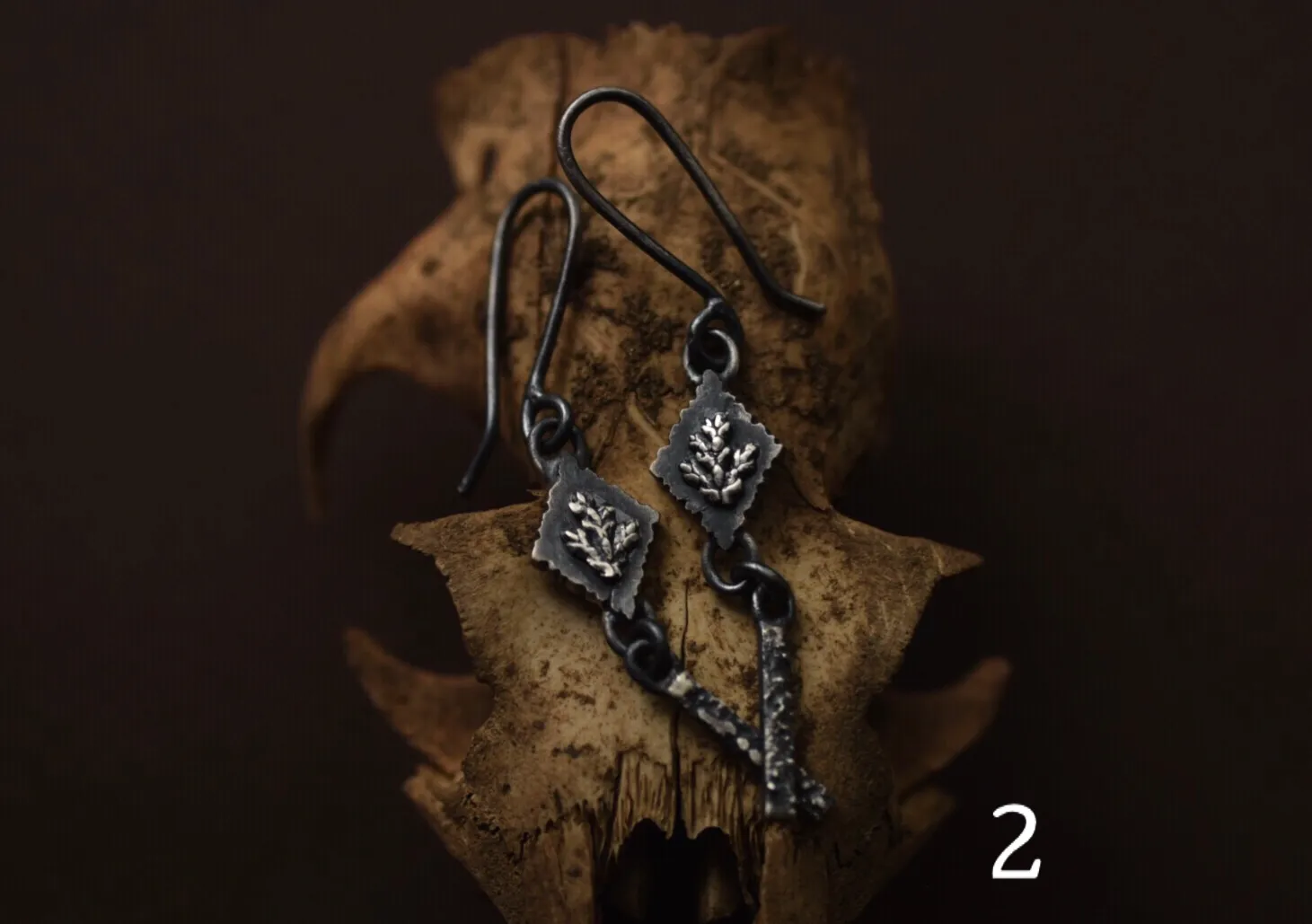 Diamond Fern Sprig Dangles