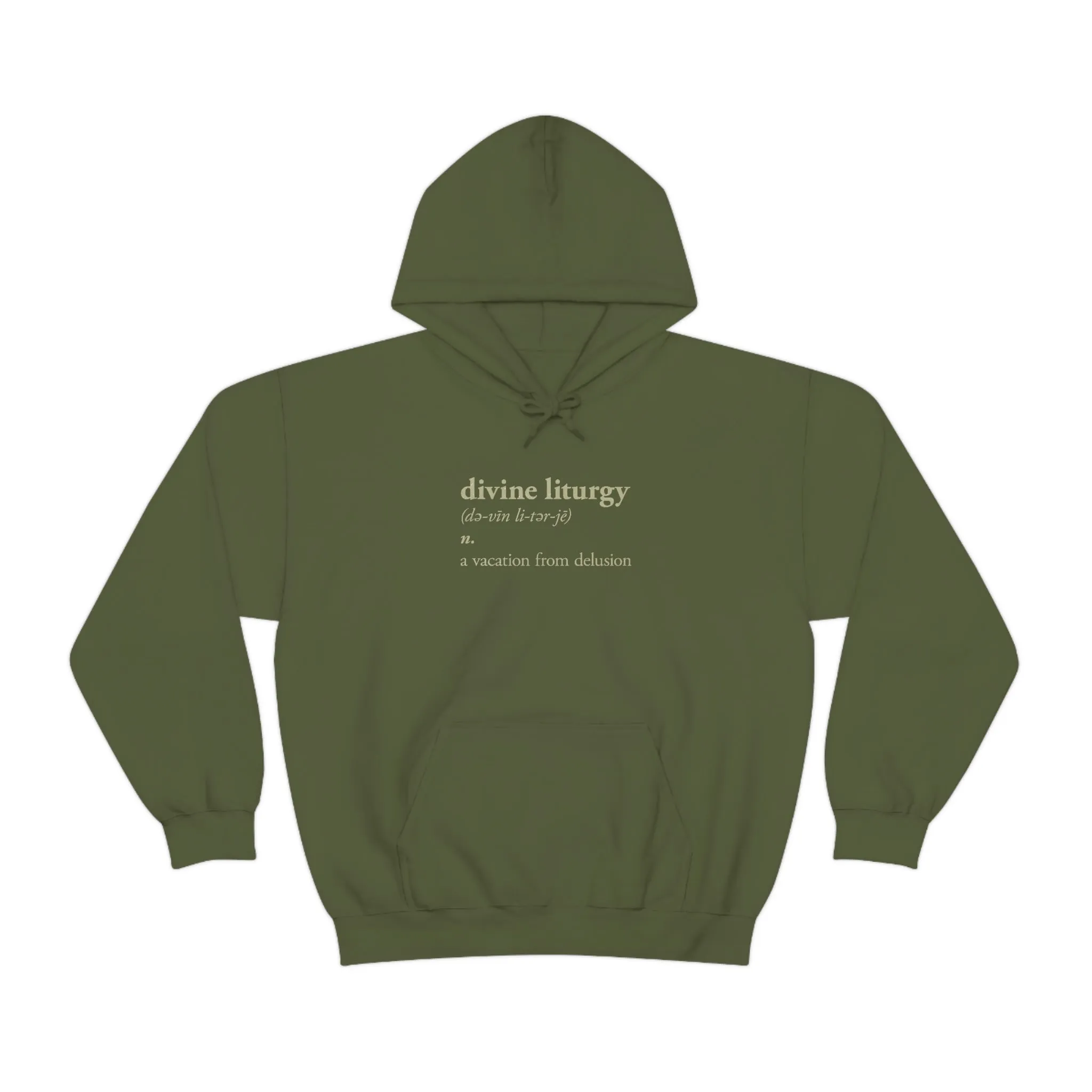 Divine Liturgy Definition No. 1 | Orthodox Christian Hoodie / Hooded Sweatshirt