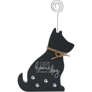 Dog 6.5" Plaque with Photo Clip
