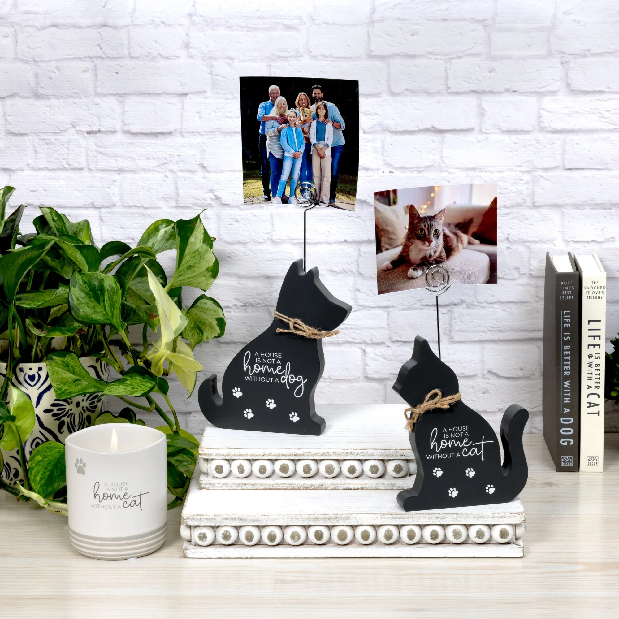 Dog 6.5" Plaque with Photo Clip