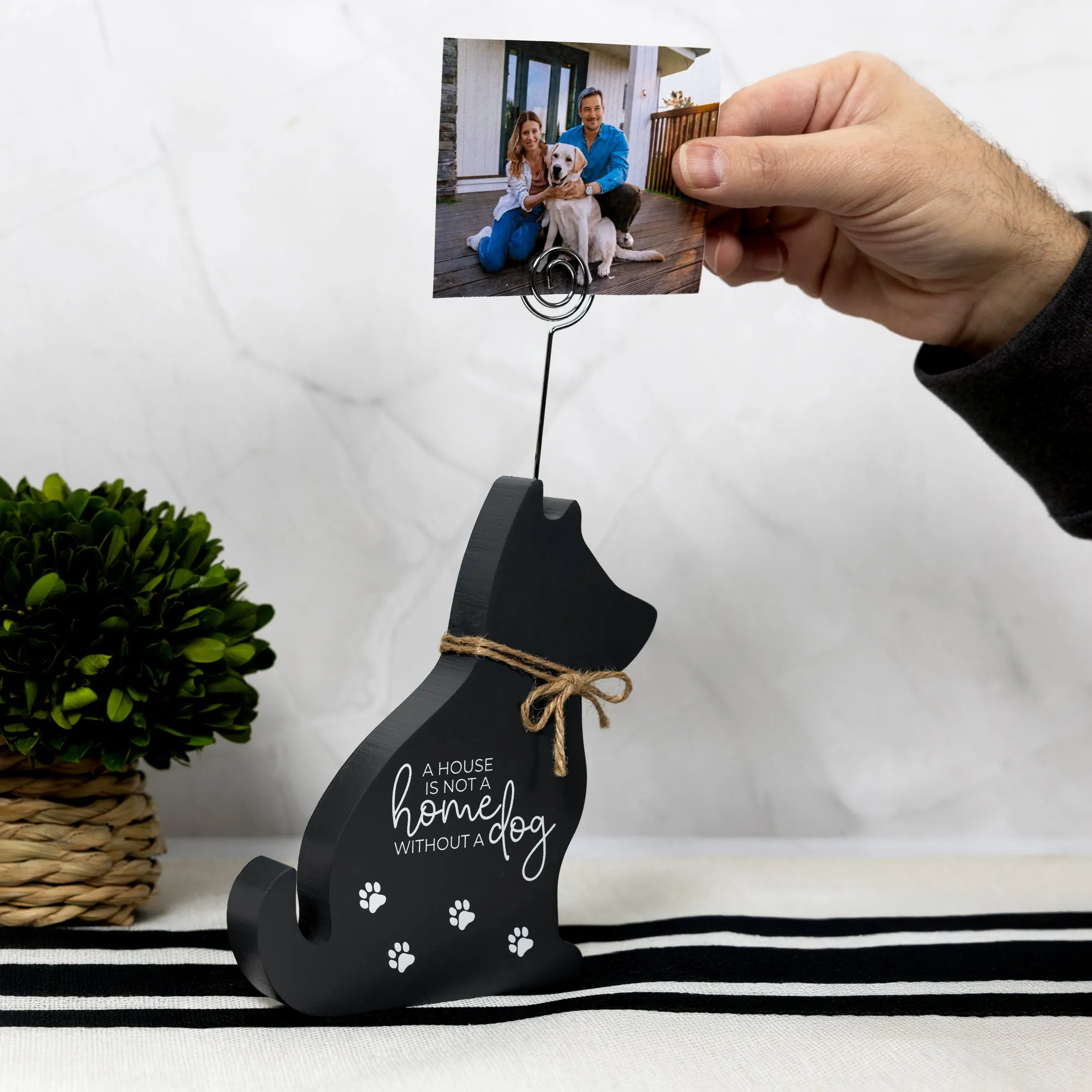 Dog 6.5" Plaque with Photo Clip