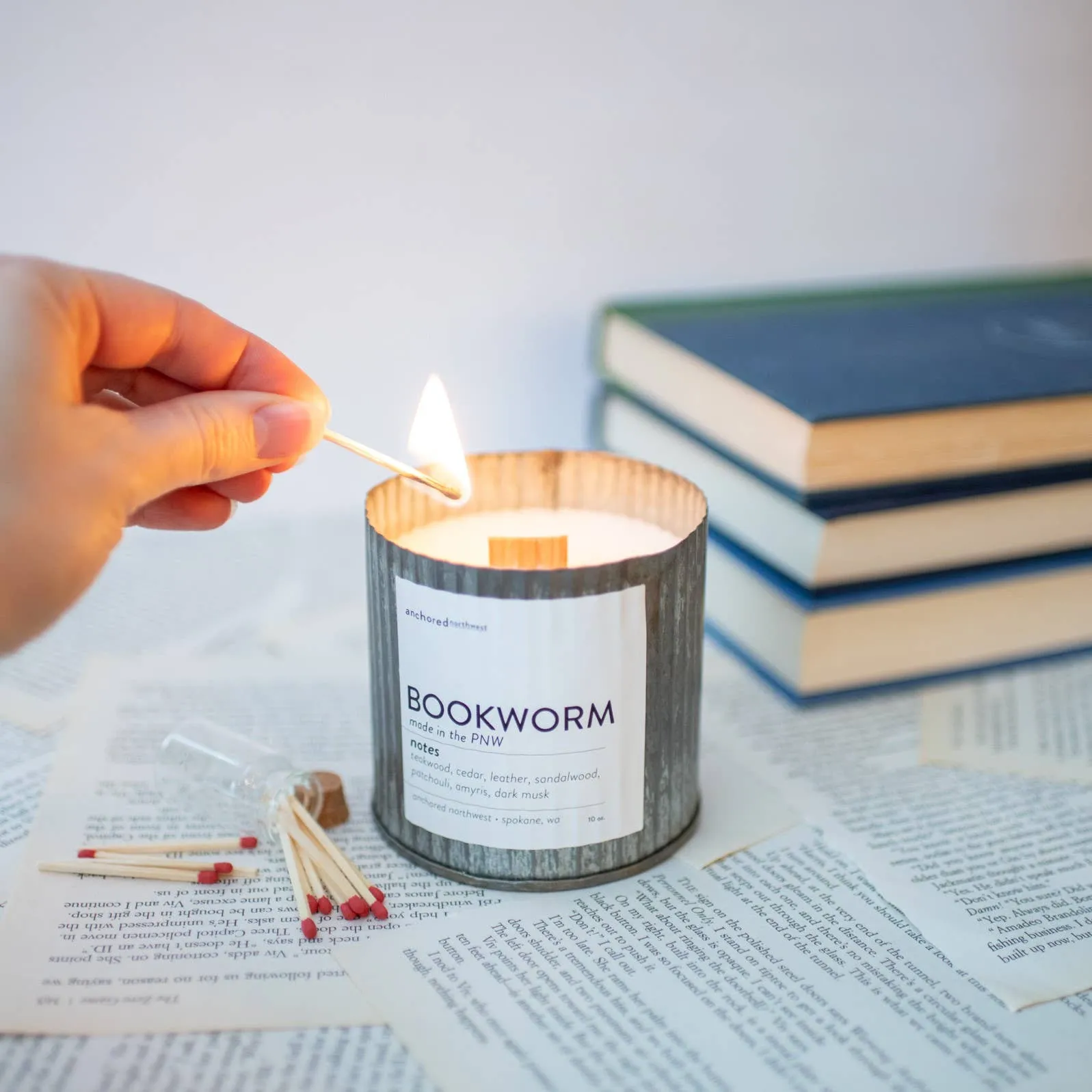 Don't Bug Me (Citronella) Wood Wick Rustic Farmhouse Candle