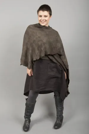 Drape Art Wrap Hand Dyed- Charcoal Blend, size O/S