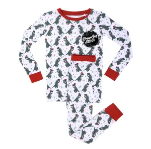 Dream Big Little Co Christmas Dinos L/S Dream Set