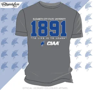 ECSU | EST. Gray Unisex Tees (**)