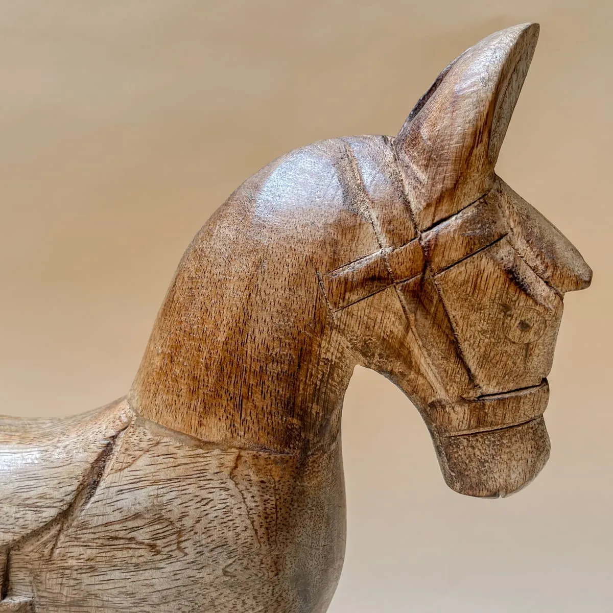 Edit House & Home-Home Artisan Leopold Wooden Horse Sculpture (Small)