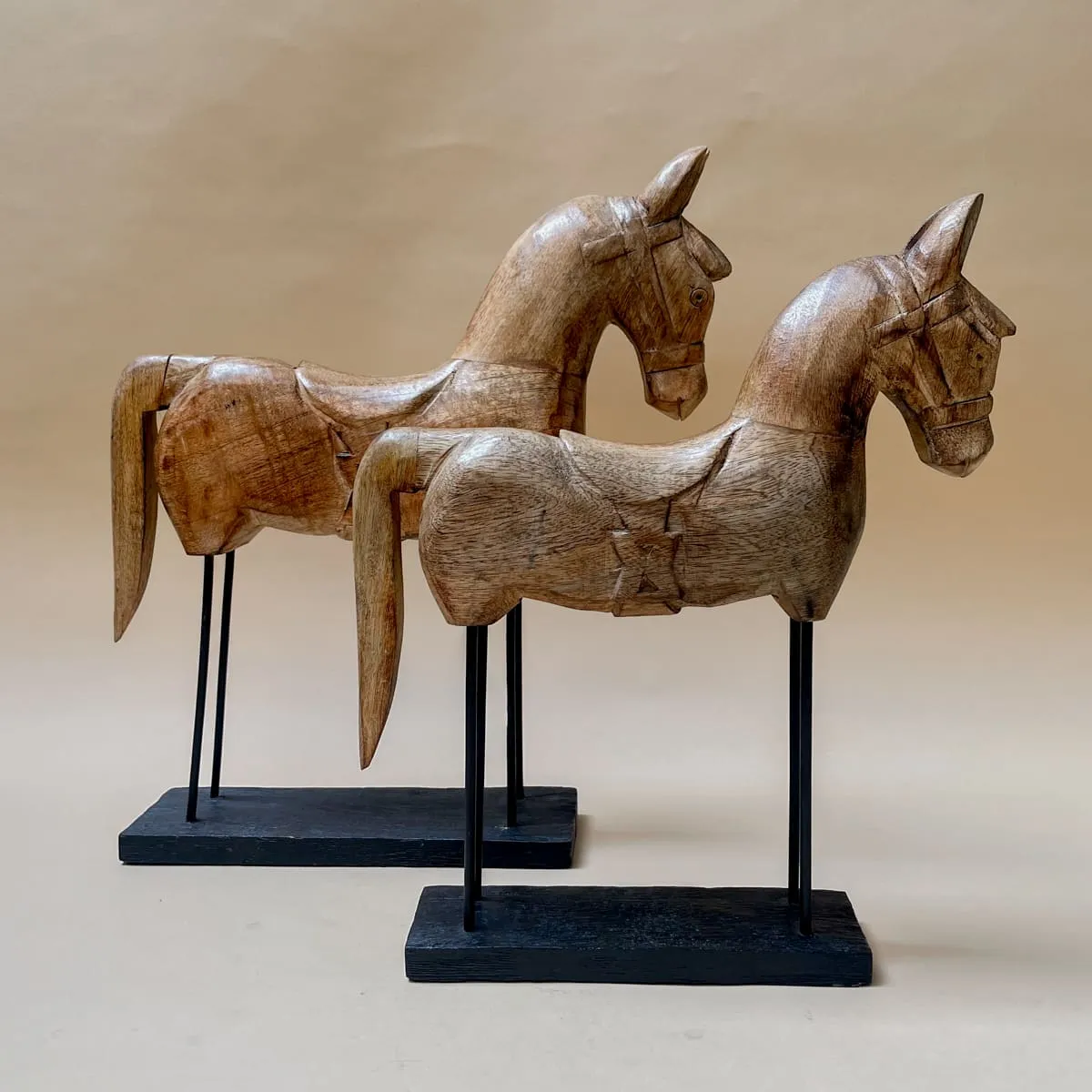 Edit House & Home-Home Artisan Leopold Wooden Horse Sculpture (Small)