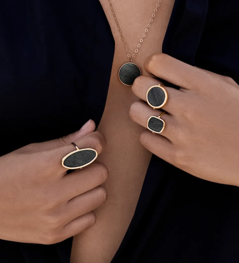 Elipse Obsidian Ring