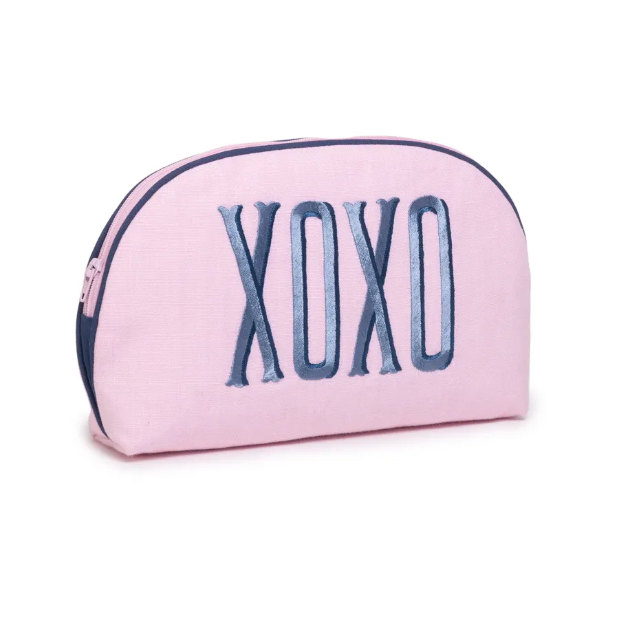 Embroidered Round Pouch