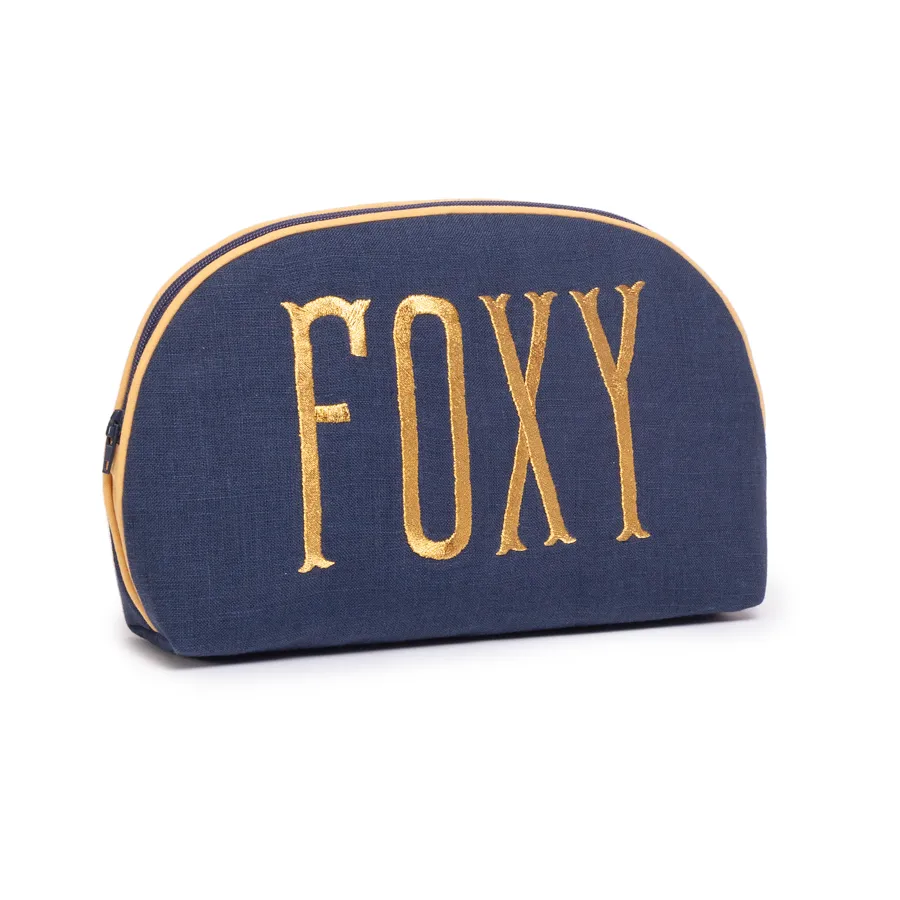 Embroidered Round Pouch