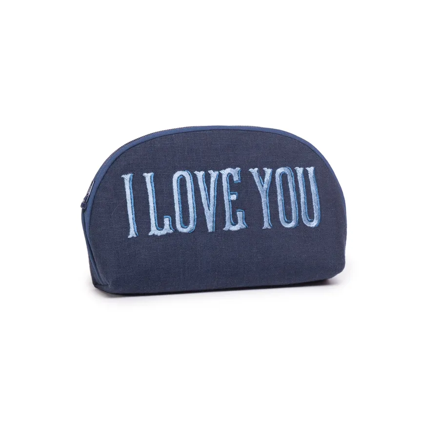 Embroidered Round Pouch