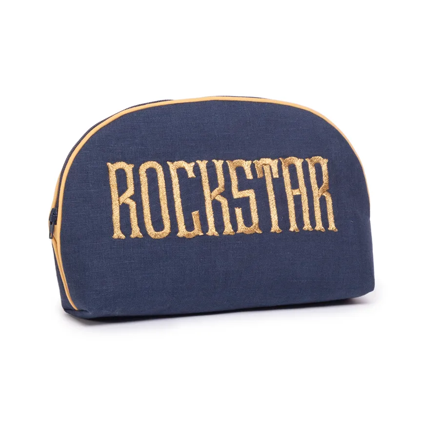 Embroidered Round Pouch