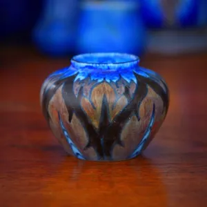 English Deco Hand-Painted Pot