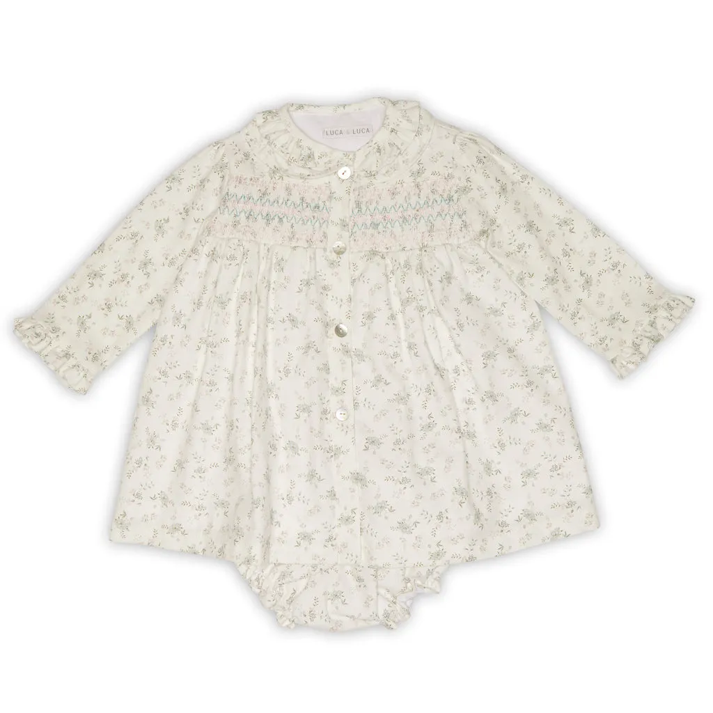 EVELINA HAND-SMOCKED BABY SET