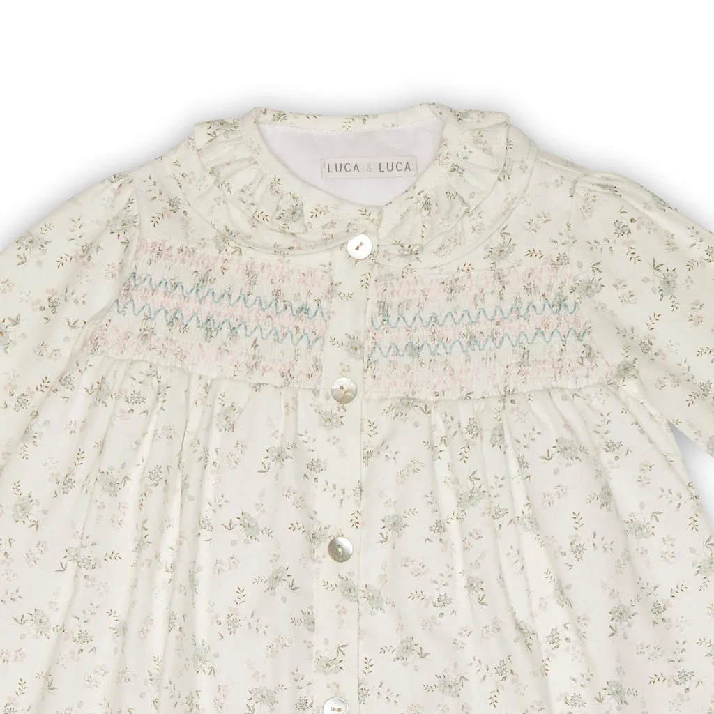 EVELINA HAND-SMOCKED BABY SET