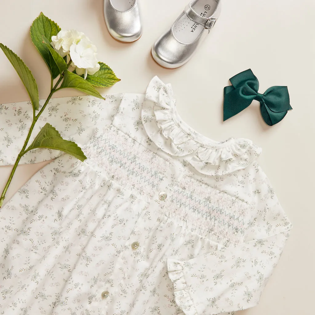 EVELINA HAND-SMOCKED BABY SET