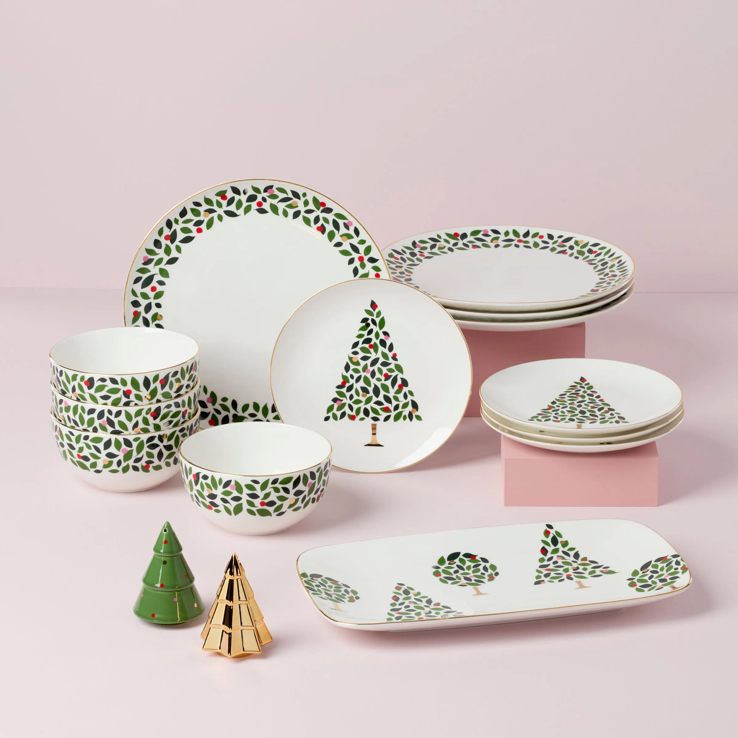Evergreen 12-Piece Dinnerware Set