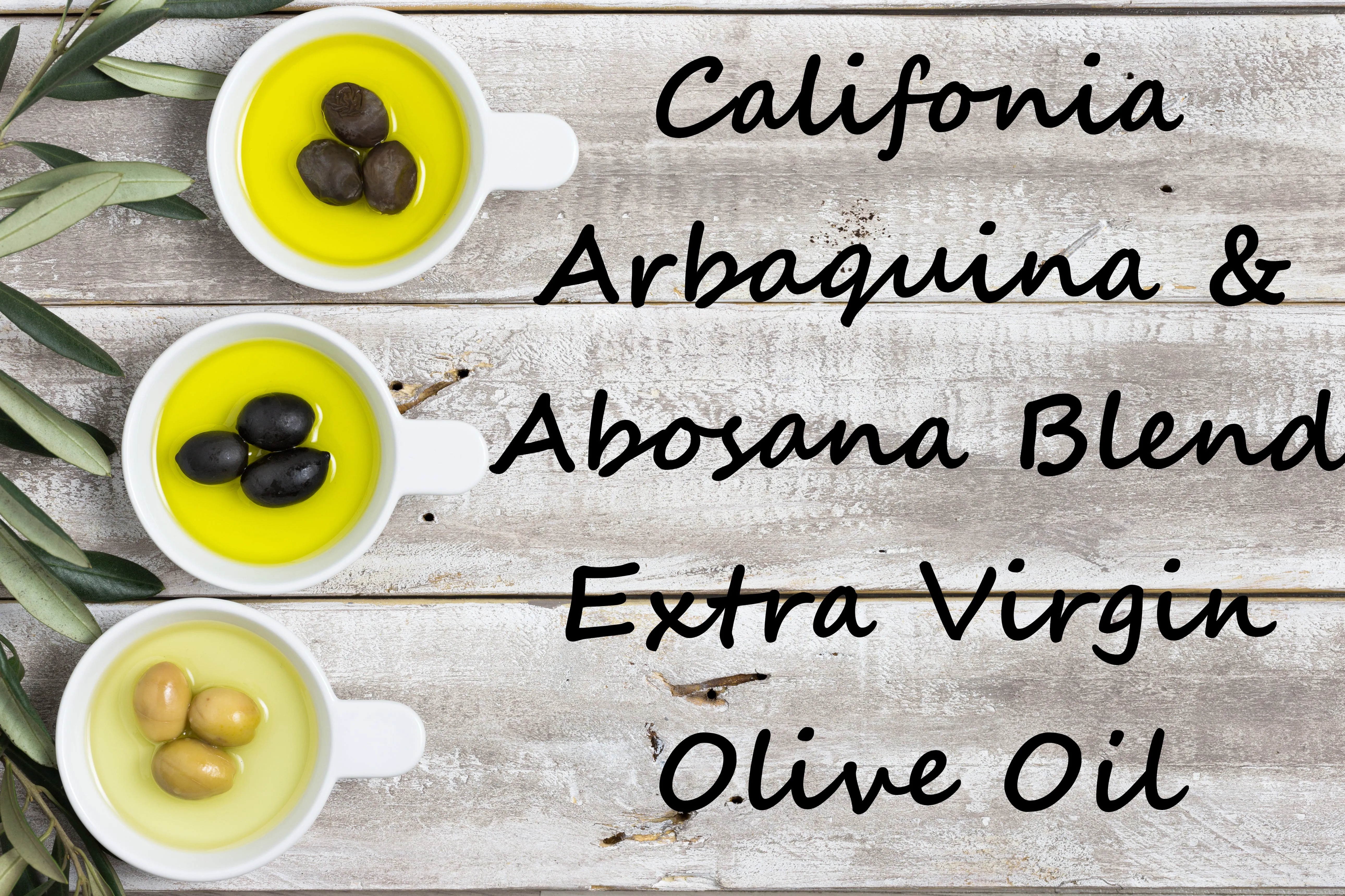 Extra Virgin Olive Oil - Californian Arbequina, Arbosana Blend