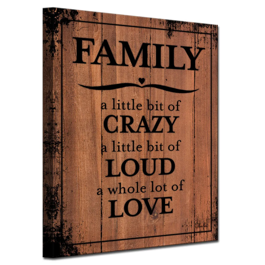 Family by Olivia Rose - Wrapped Canvas Textual Art Print Trinx Size: 40" H x 30" W x 1.5" D