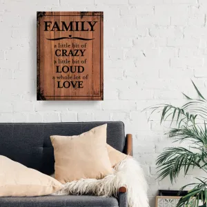 Family by Olivia Rose - Wrapped Canvas Textual Art Print Trinx Size: 40" H x 30" W x 1.5" D