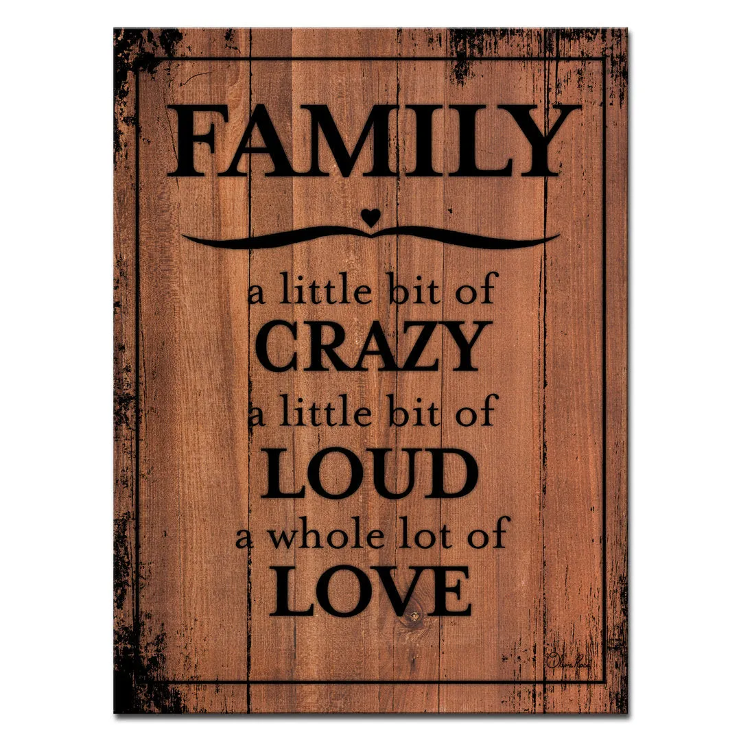 Family by Olivia Rose - Wrapped Canvas Textual Art Print Trinx Size: 40" H x 30" W x 1.5" D