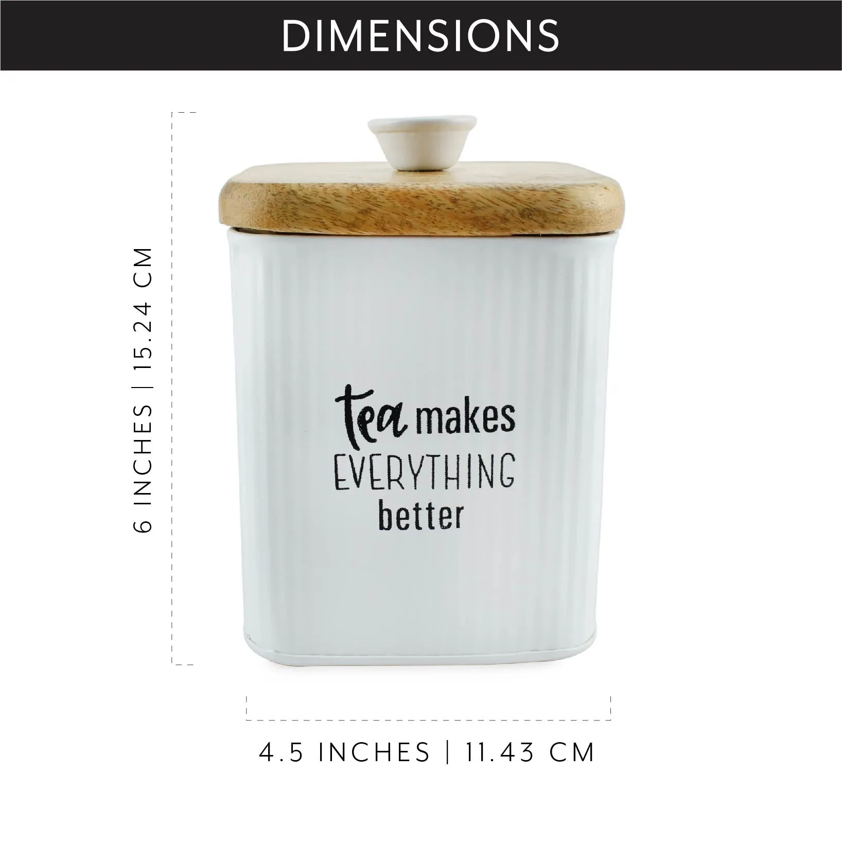 Farmhouse Metal Canisters (Set of 3)