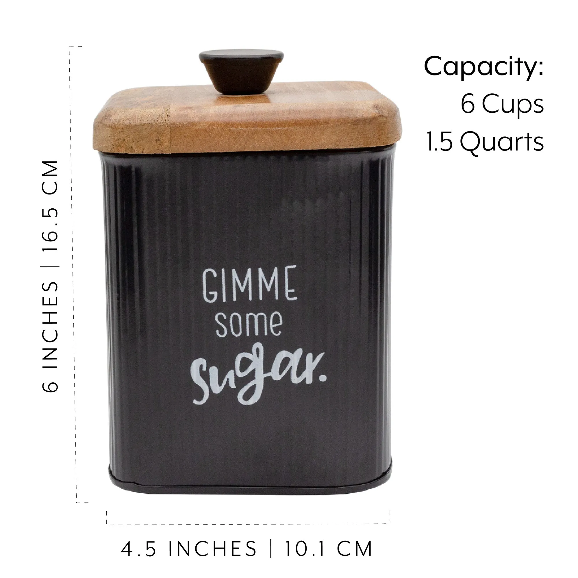 Farmhouse Metal Canisters (Set of 3)