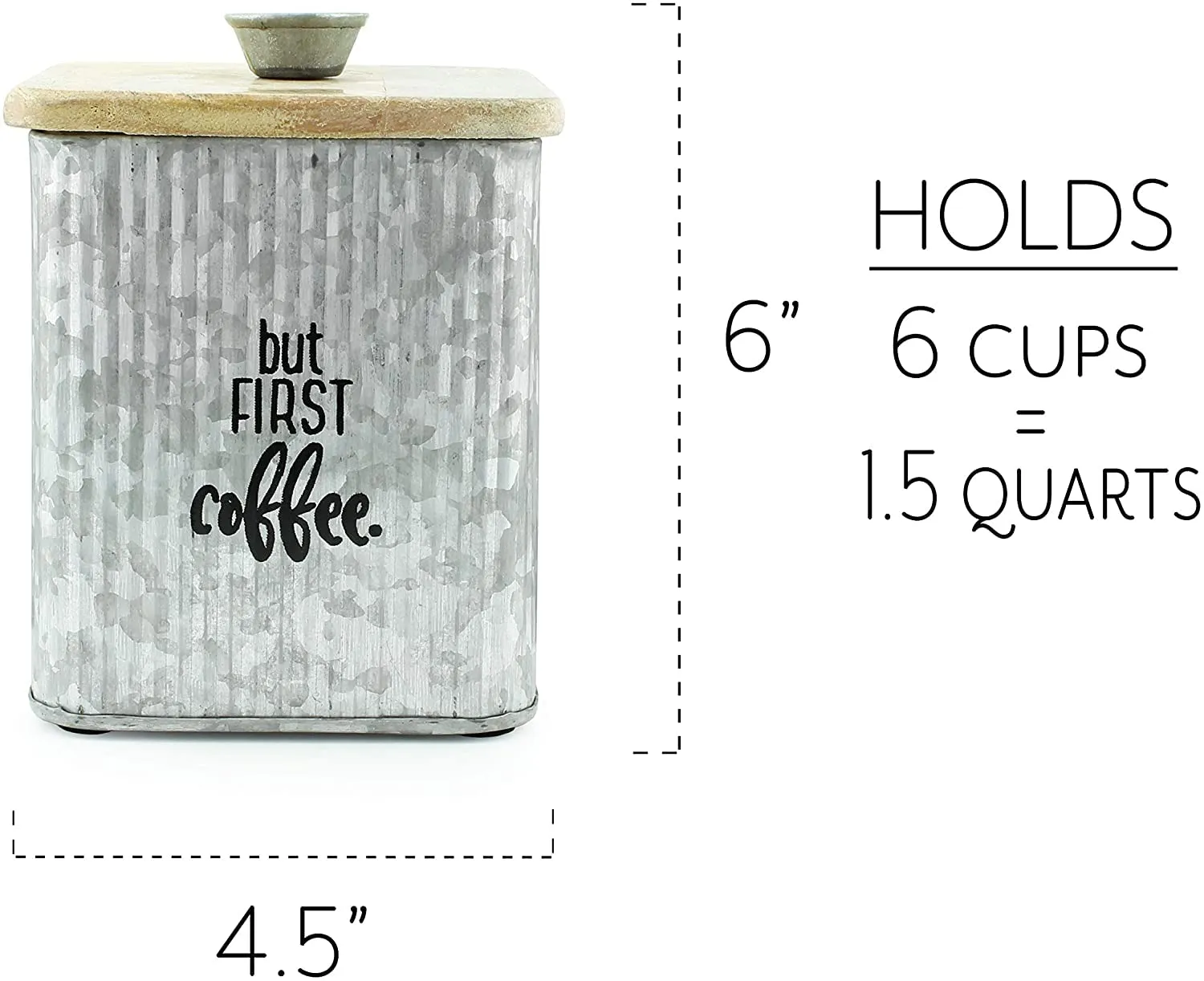 Farmhouse Metal Canisters (Set of 3)