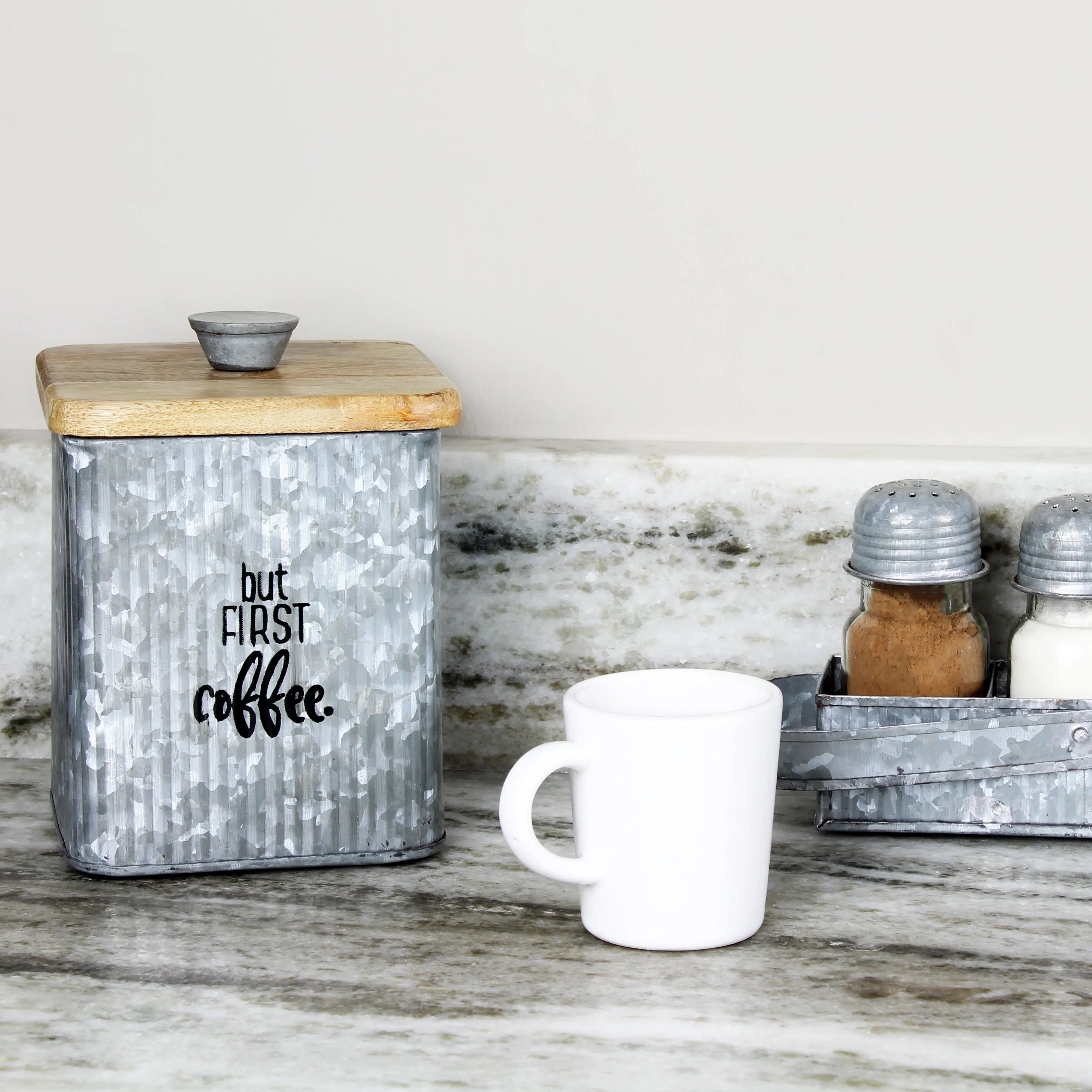 Farmhouse Metal Canisters (Set of 3)