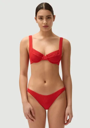 FELLA Ricky Bikini Bottom in Tomato