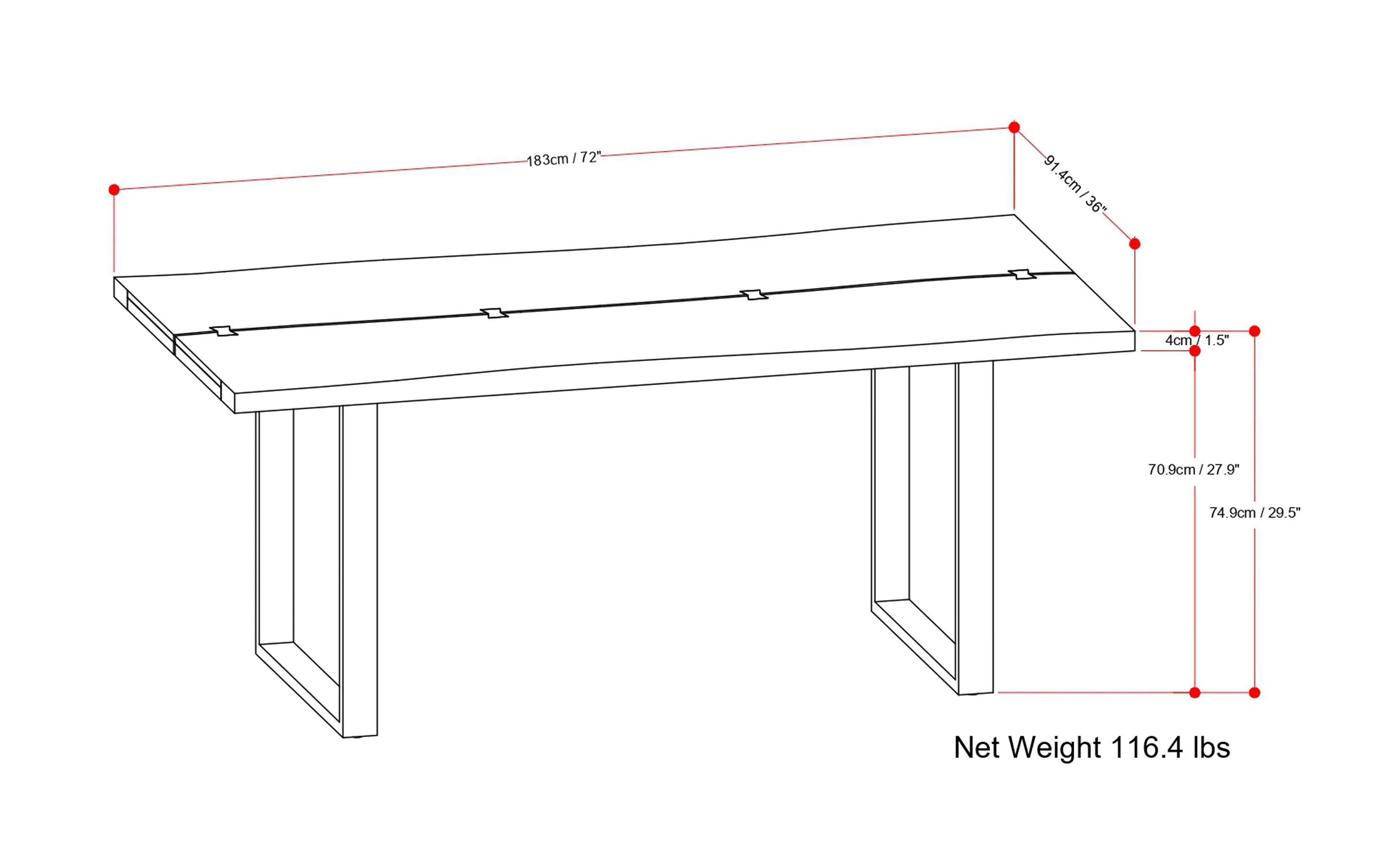 Fieldcrest Dining Table