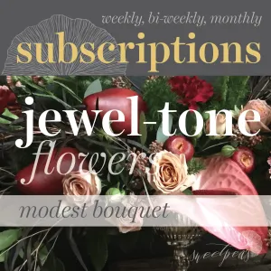 Floral Subscriptions - Jewel Tone Bouquet (Modest)