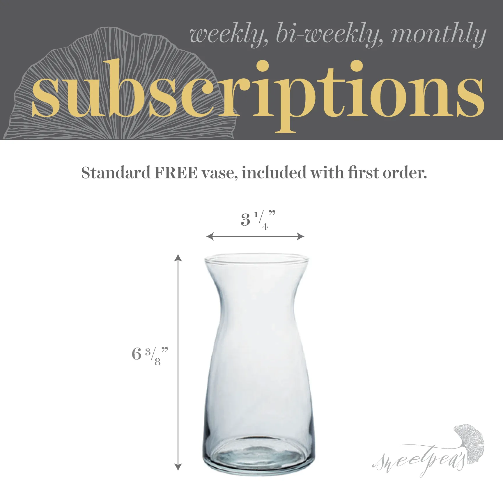 Floral Subscriptions - Seasonal Bouquet (Modest)